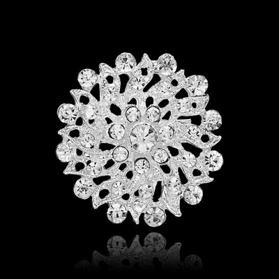 Ace pentru broșă cu flori de cristal pentru femei, broșe cu flori de un albastru intens, pentru plante, insigna elegantă, bijuterii, broșă pentru petrecere de nuntă, cadouri de petrecere