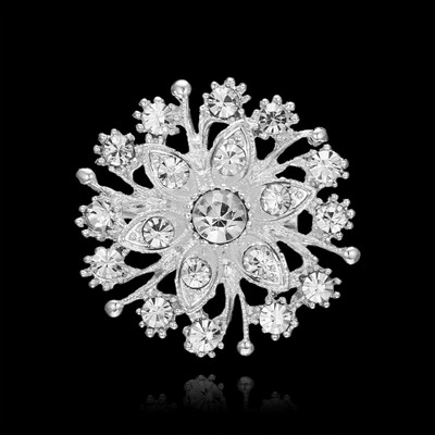 Ace pentru broșă cu flori de cristal pentru femei, broșe cu flori de un albastru intens, pentru plante, insigna elegantă, bijuterii, broșă pentru petrecere de nuntă, cadouri de petrecere