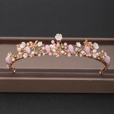 Coroana de nunta Bijuterii de par Casca de mireasa femeie baroc Strasuri Tiare de cristal Coroane de petrecere de mireasa Accesorii de par de nunta