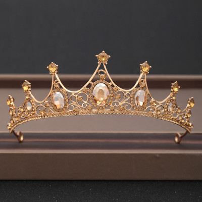 Coroana de nunta Bijuterii de par Casca de mireasa femeie baroc Strasuri Tiare de cristal Coroane de petrecere de mireasa Accesorii de par de nunta