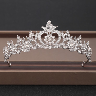 Coroana de nunta Bijuterii de par Casca de mireasa femeie baroc Strasuri Tiare de cristal Coroane de petrecere de mireasa Accesorii de par de nunta