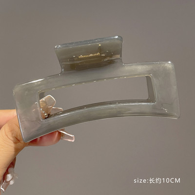 7Designs Agrafă mare acrilic pentru păr, accesorii pentru păr pentru femei, culoarea jeleului coreeană, agrafă mare pentru gheare de păr, clemă de crab din rășină.