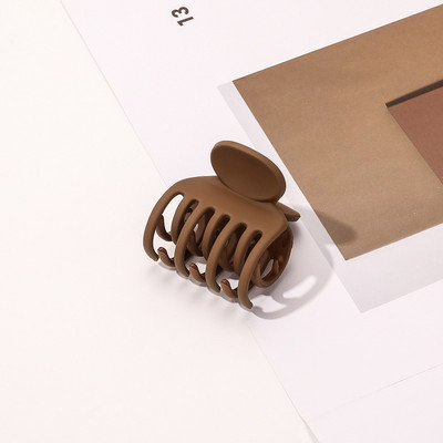 7Designs Agrafă mare acrilic pentru păr, accesorii pentru păr pentru femei, culoarea jeleului coreeană, agrafă mare pentru gheare de păr, clemă de crab din rășină.