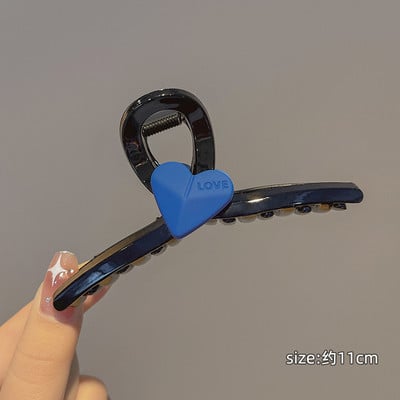 7Designs Agrafă mare acrilic pentru păr, accesorii pentru păr pentru femei, culoarea jeleului coreeană, agrafă mare pentru gheare de păr, clemă de crab din rășină.