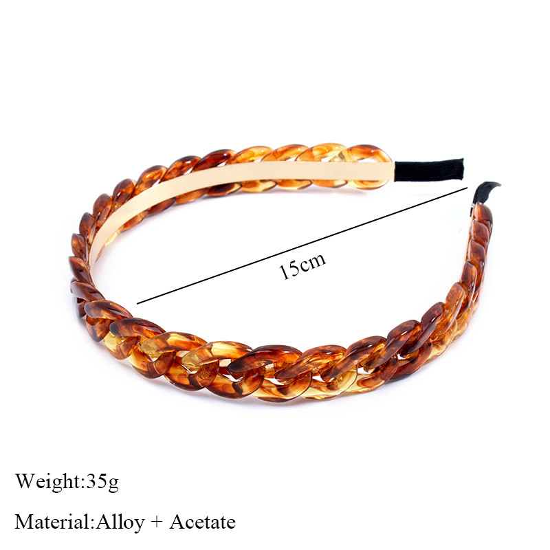 12 стила злато сребро метална ацетатна верига ленти за коса дамски аксесоари за коса модни перли обръч безел ретро лента за глава за момиче 2021