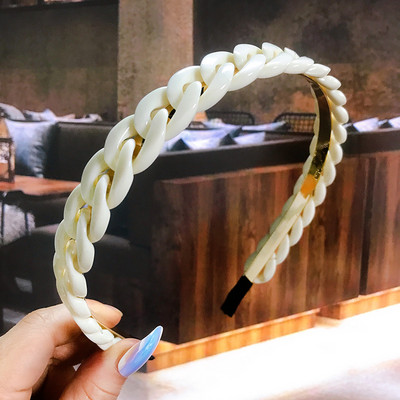 Nou 2021, lanț de acetat, aur, argint, benzite pentru păr, accesorii pentru femei, bentiță pentru fete de modă vintage, cerc, ornamente de păr pentru femei.