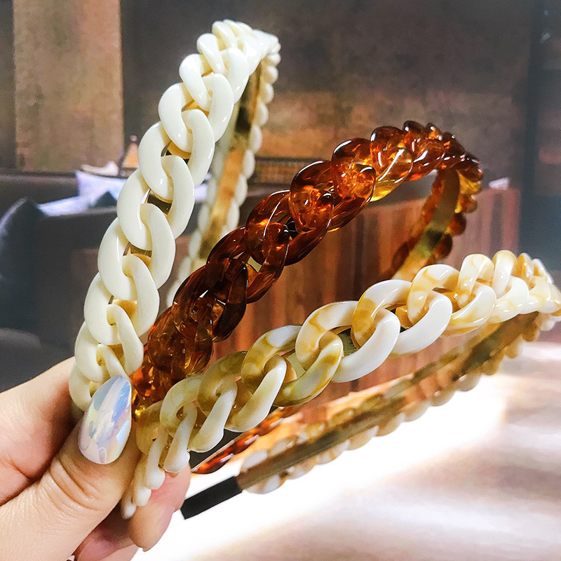 Nou 2021, lanț de acetat, aur, argint, benzite pentru păr, accesorii pentru femei, bentiță pentru fete de modă vintage, cerc, ornamente de păr pentru femei.