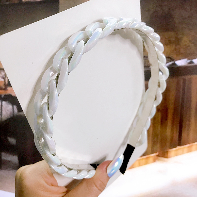 Nou 2021, lanț de acetat, aur, argint, benzite pentru păr, accesorii pentru femei, bentiță pentru fete de modă vintage, cerc, ornamente de păr pentru femei.