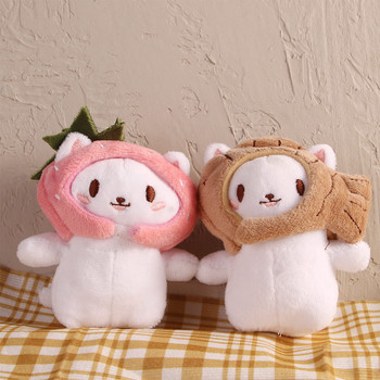 1Pc Cute Snapper Head Set Keychain Cat Plush Action Figure Κρεμαστό τσάντα κούκλας μπρελόκ Αξεσουάρ Μπρελόκ για μωρά