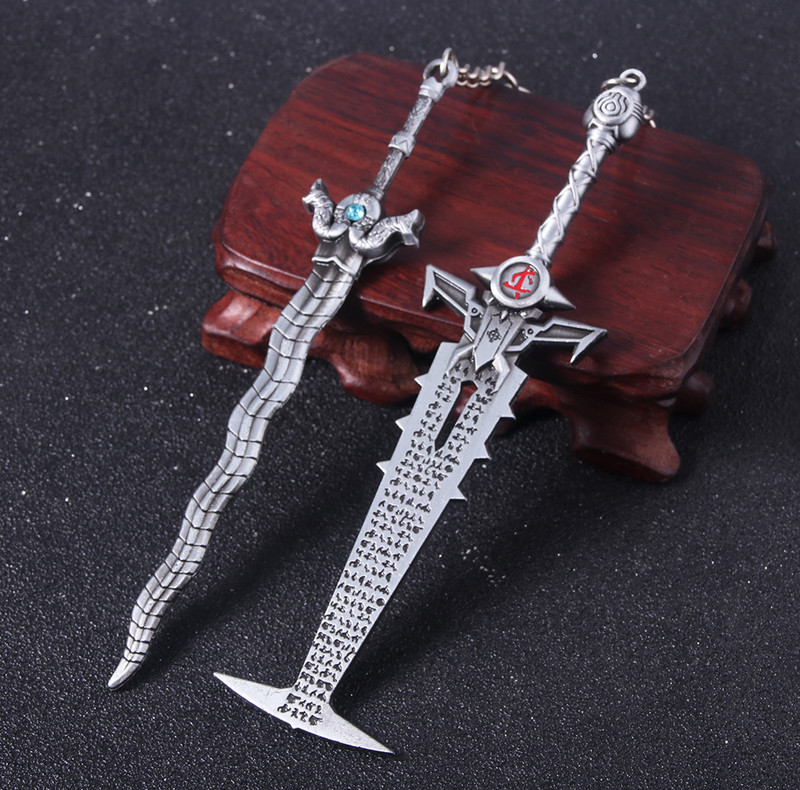 Spēle Doom Eternal Crucible Blade Keychain Slayer Sword Weapon Model Kulons atslēgu piekariņš vīriešiem Forši atslēgu piekariņu rotaslietas aksesuāri