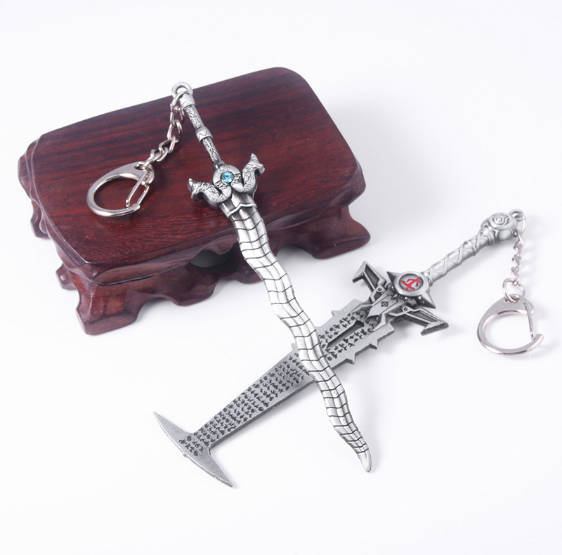 Spēle Doom Eternal Crucible Blade Keychain Slayer Sword Weapon Model Kulons atslēgu piekariņš vīriešiem Forši atslēgu piekariņu rotaslietas aksesuāri