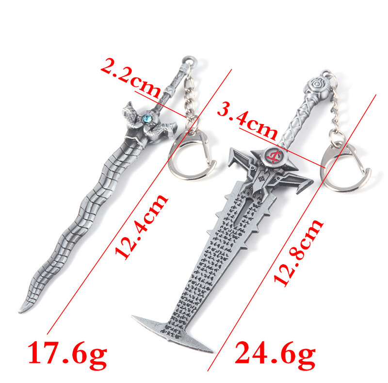 Spēle Doom Eternal Crucible Blade Keychain Slayer Sword Weapon Model Kulons atslēgu piekariņš vīriešiem Forši atslēgu piekariņu rotaslietas aksesuāri