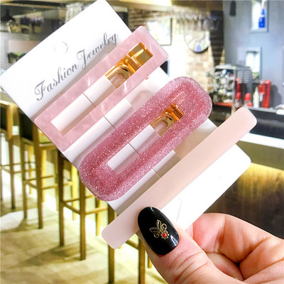 2/3 бр. Комплект фиби Геометрични щипки за коса от ацетат сърце за жени Модни бижута Шноли за момичета Ежедневно оформяне Аксесоари за коса