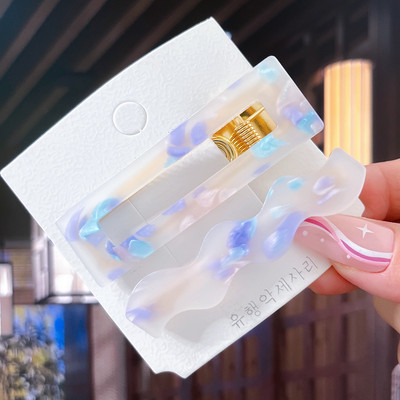 2/3 бр. Комплект фиби Геометрични щипки за коса от ацетат сърце за жени Модни бижута Шноли за момичета Ежедневно оформяне Аксесоари за коса