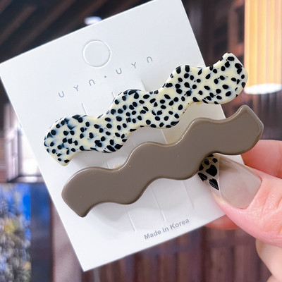 2/3 бр. Комплект фиби Геометрични щипки за коса от ацетат сърце за жени Модни бижута Шноли за момичета Ежедневно оформяне Аксесоари за коса