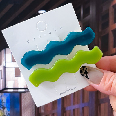 2/3 бр. Комплект фиби Геометрични щипки за коса от ацетат сърце за жени Модни бижута Шноли за момичета Ежедневно оформяне Аксесоари за коса