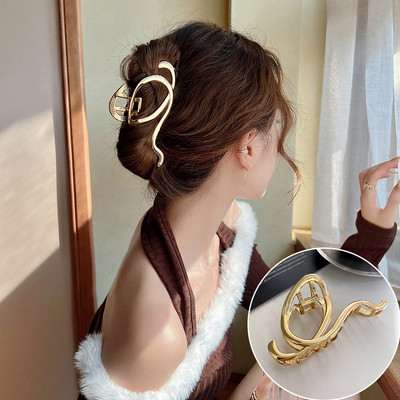 Agrafe de păr cu ciucuri lungi de cristal din Coreea pentru femei de lux, auriu, argintiu, agrafă mare crab, gheare, accesorii pentru păr, nou