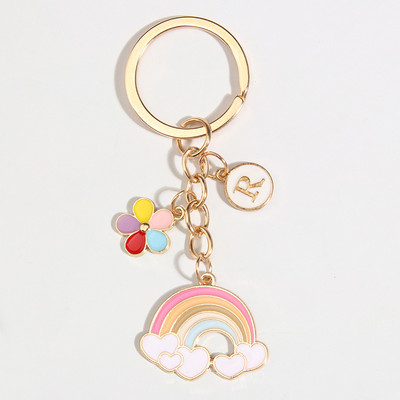 Breloc cu nor curcubeu drăguț Smile Face Breloc emailat Breloc pentru femei, fete, accesoriu pentru geantă, bricolaj, bijuterii lucrate manual, cadouri