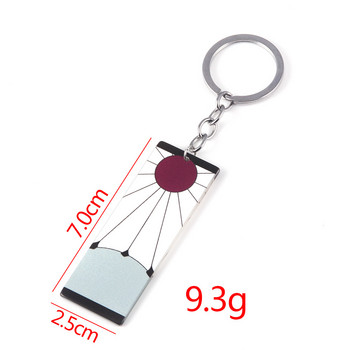 Fashion Acrylic Tanjiro Keychain Demon Slayer Anime Cosplay Props Μπρελόκ για γυναίκες Αξεσουάρ κοσμήματα μπρελόκ