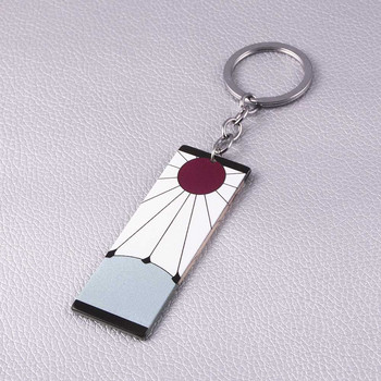 Fashion Acrylic Tanjiro Keychain Demon Slayer Anime Cosplay Props Μπρελόκ για γυναίκες Αξεσουάρ κοσμήματα μπρελόκ