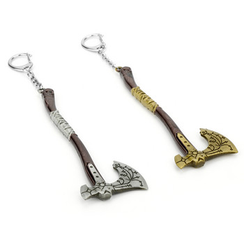 God of War 4 Leviathan Kratos Shield Ice Axe Keyring Infinity War Stormbreaker Axe Hammer Tomahawk Steel Keychain