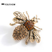 Mesilase pross Kristall Mesilase Pross Kristallputukateemaline Mesilase Pross Naistele Meestele Kinkeprossid Bisuteria ehtenõelad Metalic