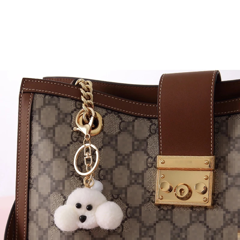 1 buc. Breloc de iepure de pluș de blană artificială, drăguț, din pâslă de lână, căpșuni, în formă de păpușă, breloc pentru femei, portofel, ornamente, cadou