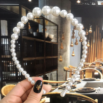 23 стила Симулация на перлени ленти за коса Дамски аксесоари за коса Корейски ръчно изработени лък Цветя Обръчи Лента за глава Сватбени орнаменти 2021 г. Ново