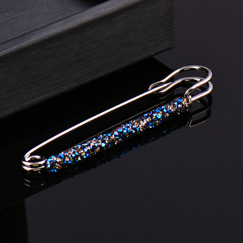 LEEKER Simply Gary Blue Crystal Pin Дамска брошка бижута Цирконова игла за жени Ретро кламер Аксесоари Подаръци ZD1 LB2