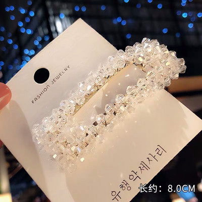 2019 Accesorii pentru bijuterii de păr Femei Ace de păr Mărgele de cristal Handmade Snap Barrettes Stick Decorație de modă pentru coafură de păr