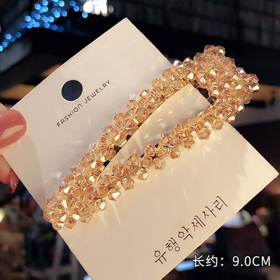 2019 Accesorii pentru bijuterii de păr Femei Ace de păr Mărgele de cristal Handmade Snap Barrettes Stick Decorație de modă pentru coafură de păr