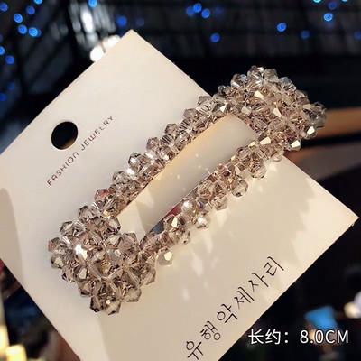 2019 Accesorii pentru bijuterii de păr Femei Ace de păr Mărgele de cristal Handmade Snap Barrettes Stick Decorație de modă pentru coafură de păr
