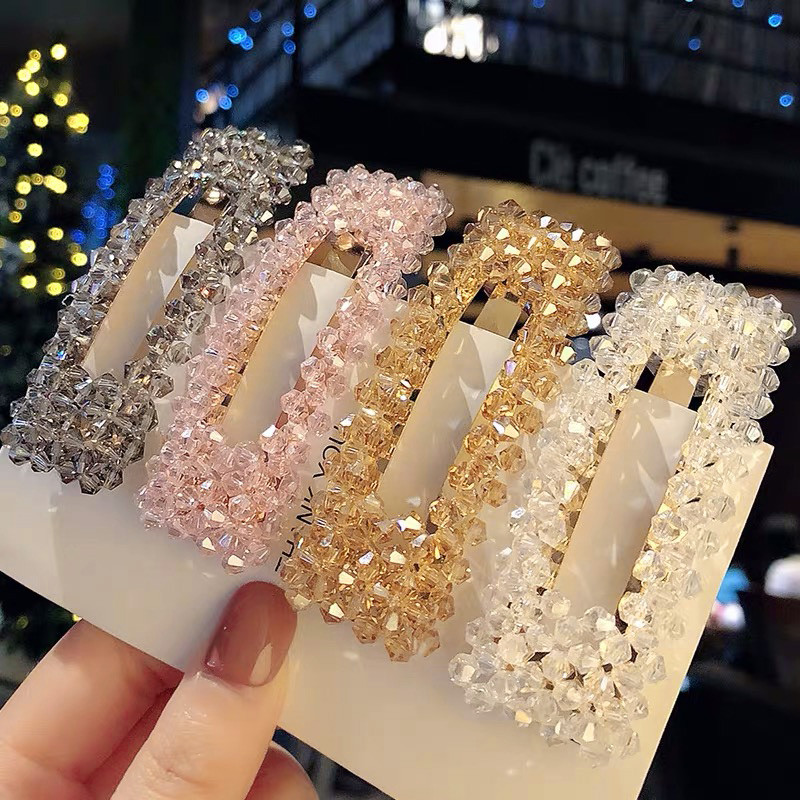 2019 Accesorii pentru bijuterii de păr Femei Ace de păr Mărgele de cristal Handmade Snap Barrettes Stick Decorație de modă pentru coafură de păr