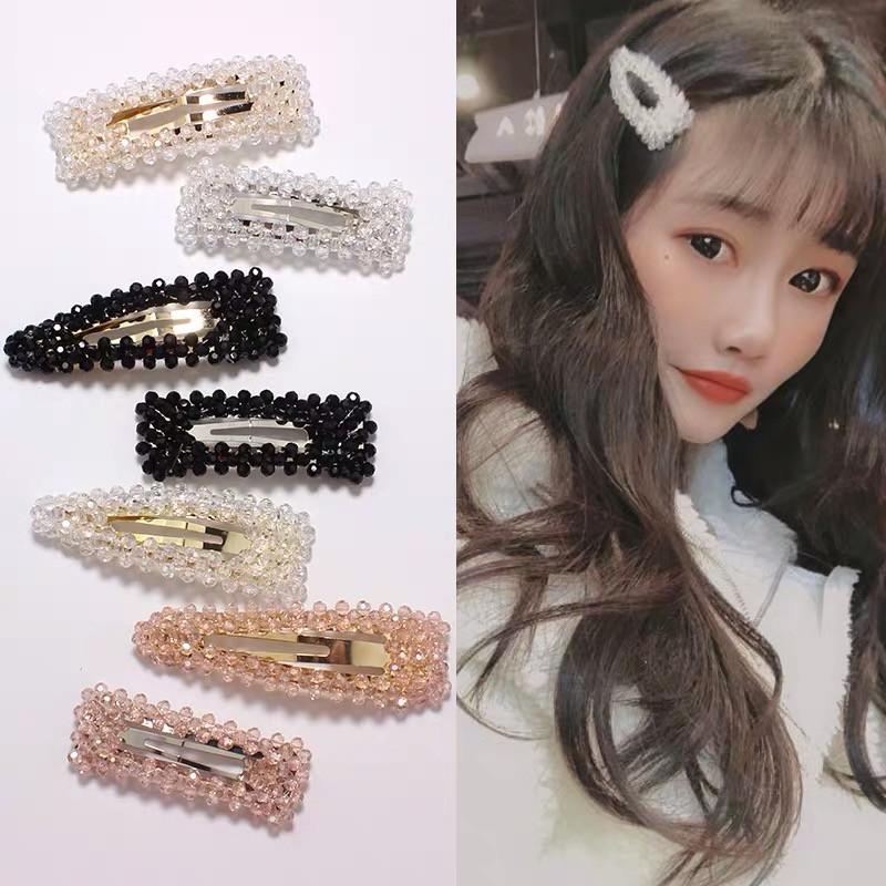 2019 Accesorii pentru bijuterii de păr Femei Ace de păr Mărgele de cristal Handmade Snap Barrettes Stick Decorație de modă pentru coafură de păr