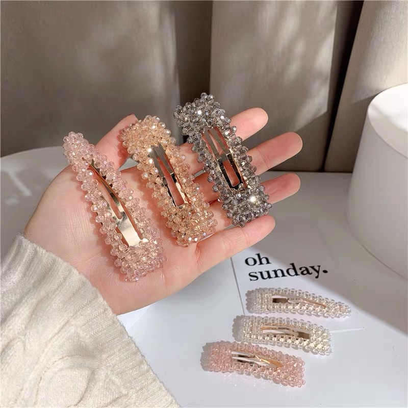 2019 Accesorii pentru bijuterii de păr Femei Ace de păr Mărgele de cristal Handmade Snap Barrettes Stick Decorație de modă pentru coafură de păr