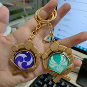 Joc Genshin Impact Vision Lnazuma Ganyu Keqing Wendi Xiao Breloc Luminous 7 Elemente Arme Ochiul lui Dumnezeu Original Toy Breloc