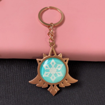 Joc Genshin Impact Vision Lnazuma Ganyu Keqing Wendi Xiao Breloc Luminous 7 Elemente Arme Ochiul lui Dumnezeu Original Toy Breloc