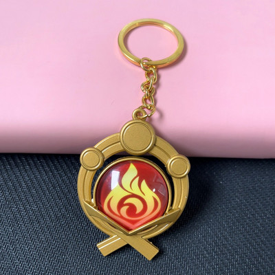 Joc Genshin Impact Vision Lnazuma Ganyu Keqing Wendi Xiao Breloc Luminous 7 Elemente Arme Ochiul lui Dumnezeu Original Toy Breloc