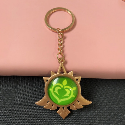 Joc Genshin Impact Vision Lnazuma Ganyu Keqing Wendi Xiao Breloc Luminous 7 Elemente Arme Ochiul lui Dumnezeu Original Toy Breloc