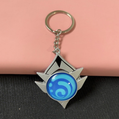 Joc Genshin Impact Vision Lnazuma Ganyu Keqing Wendi Xiao Breloc Luminous 7 Elemente Arme Ochiul lui Dumnezeu Original Toy Breloc