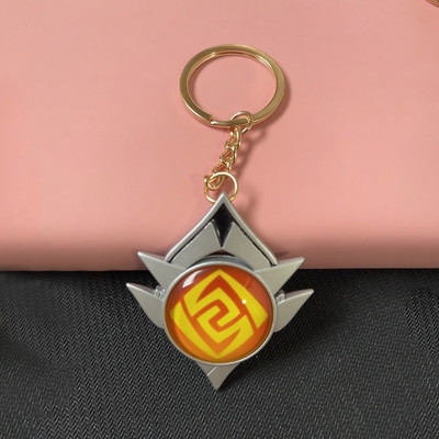 Joc Genshin Impact Vision Lnazuma Ganyu Keqing Wendi Xiao Breloc Luminous 7 Elemente Arme Ochiul lui Dumnezeu Original Toy Breloc