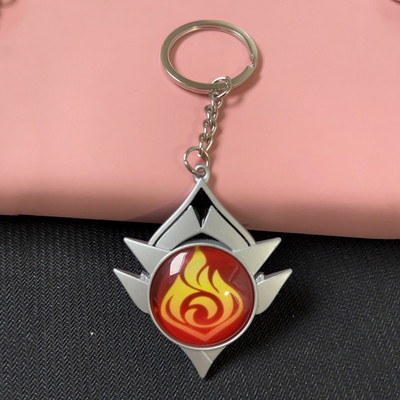 Joc Genshin Impact Vision Lnazuma Ganyu Keqing Wendi Xiao Breloc Luminous 7 Elemente Arme Ochiul lui Dumnezeu Original Toy Breloc