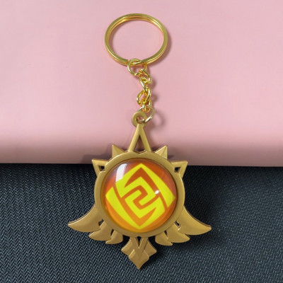 Joc Genshin Impact Vision Lnazuma Ganyu Keqing Wendi Xiao Breloc Luminous 7 Elemente Arme Ochiul lui Dumnezeu Original Toy Breloc