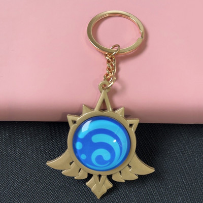 Joc Genshin Impact Vision Lnazuma Ganyu Keqing Wendi Xiao Breloc Luminous 7 Elemente Arme Ochiul lui Dumnezeu Original Toy Breloc