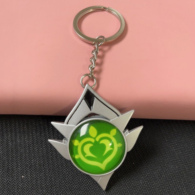 Joc Genshin Impact Vision Lnazuma Ganyu Keqing Wendi Xiao Breloc Luminous 7 Elemente Arme Ochiul lui Dumnezeu Original Toy Breloc