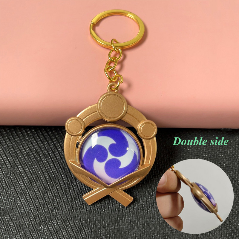 Joc Genshin Impact Vision Lnazuma Ganyu Keqing Wendi Xiao Breloc Luminous 7 Elemente Arme Ochiul lui Dumnezeu Original Toy Breloc