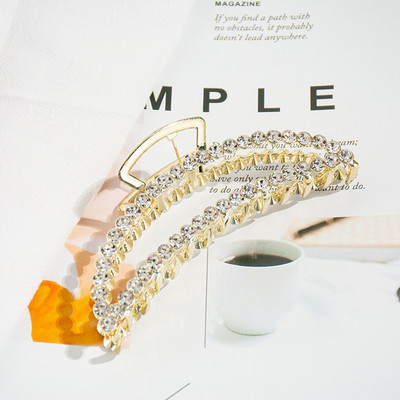 Cristal de perle simulate Agrafă mare cu gheare de păr Bijuterii pentru femei Agrafe de păr elegante din metal de culoare aurie pentru accesorii de păr gros Nou 2021