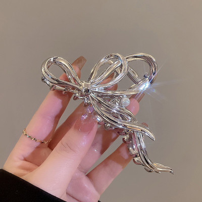 Nou 2022 Agrafă mare de păr cu perle pentru femei, metal, aur, argint, accesorii de păr, bijuterii de păr din Coreea, agrafe mari, gheare