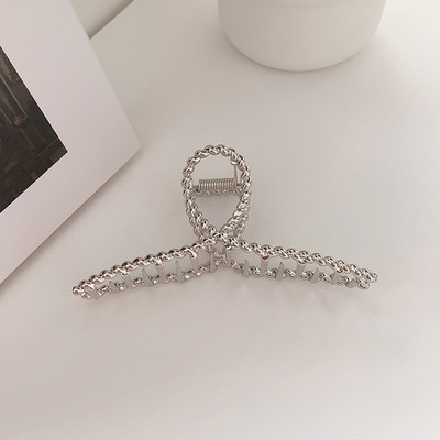 Nou 2022 Agrafă mare de păr cu perle pentru femei, metal, aur, argint, accesorii de păr, bijuterii de păr din Coreea, agrafe mari, gheare