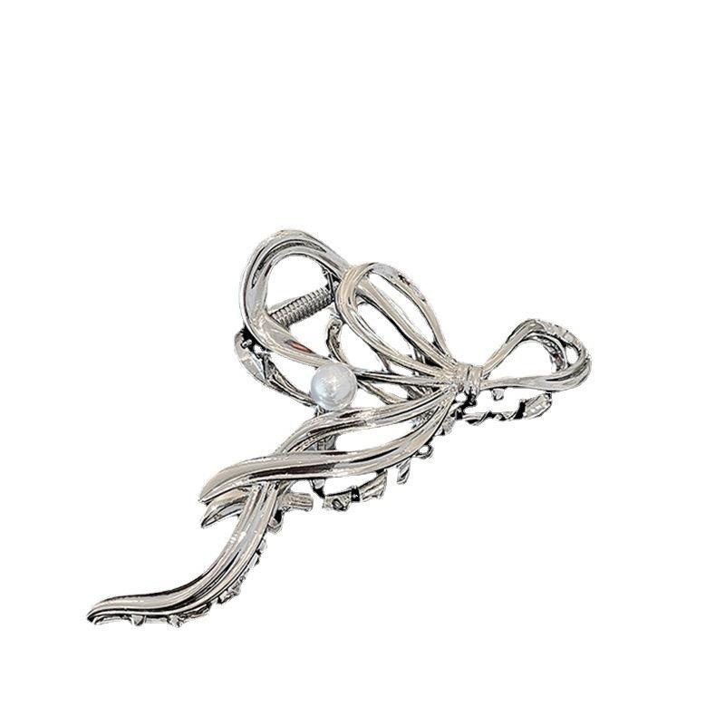 Nou 2022 Agrafă mare de păr cu perle pentru femei, metal, aur, argint, accesorii de păr, bijuterii de păr din Coreea, agrafe mari, gheare